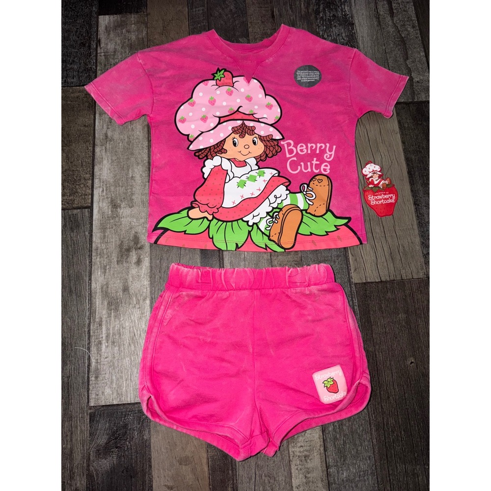 Girls strawberry shortcake outfit set 5T